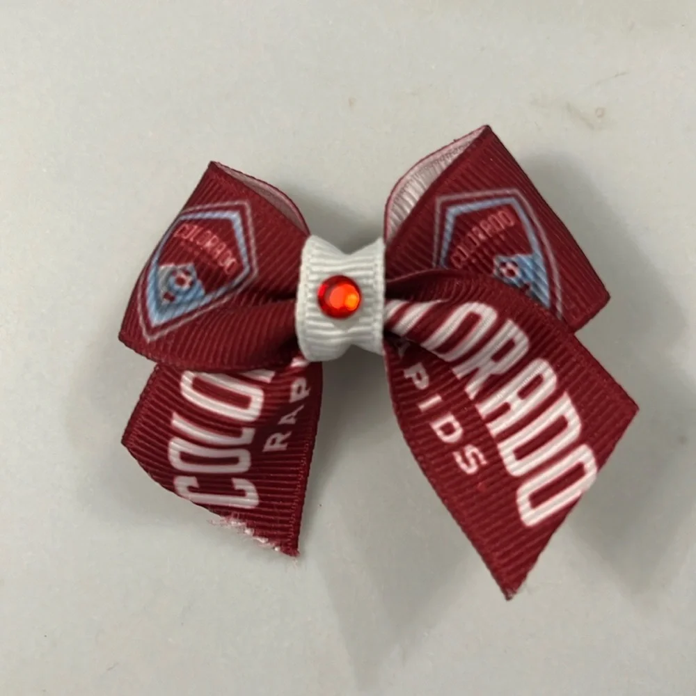 Colorado rapids MLS girls hair Bow clip